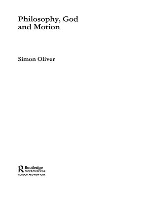 cover image of Philosophy, God and Motion